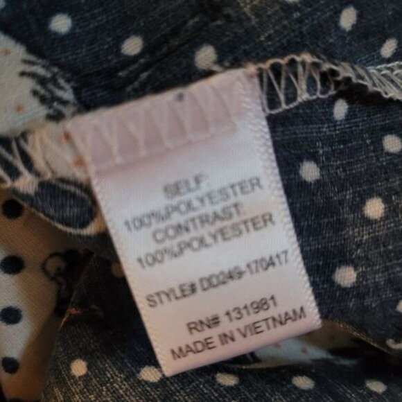 Modcloth XL Dress bird birds blue beach flamingo flamingos polka dot - Picture 11 of 11